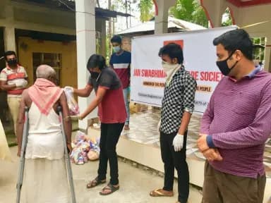 Relief distribution for elders during community crisis response